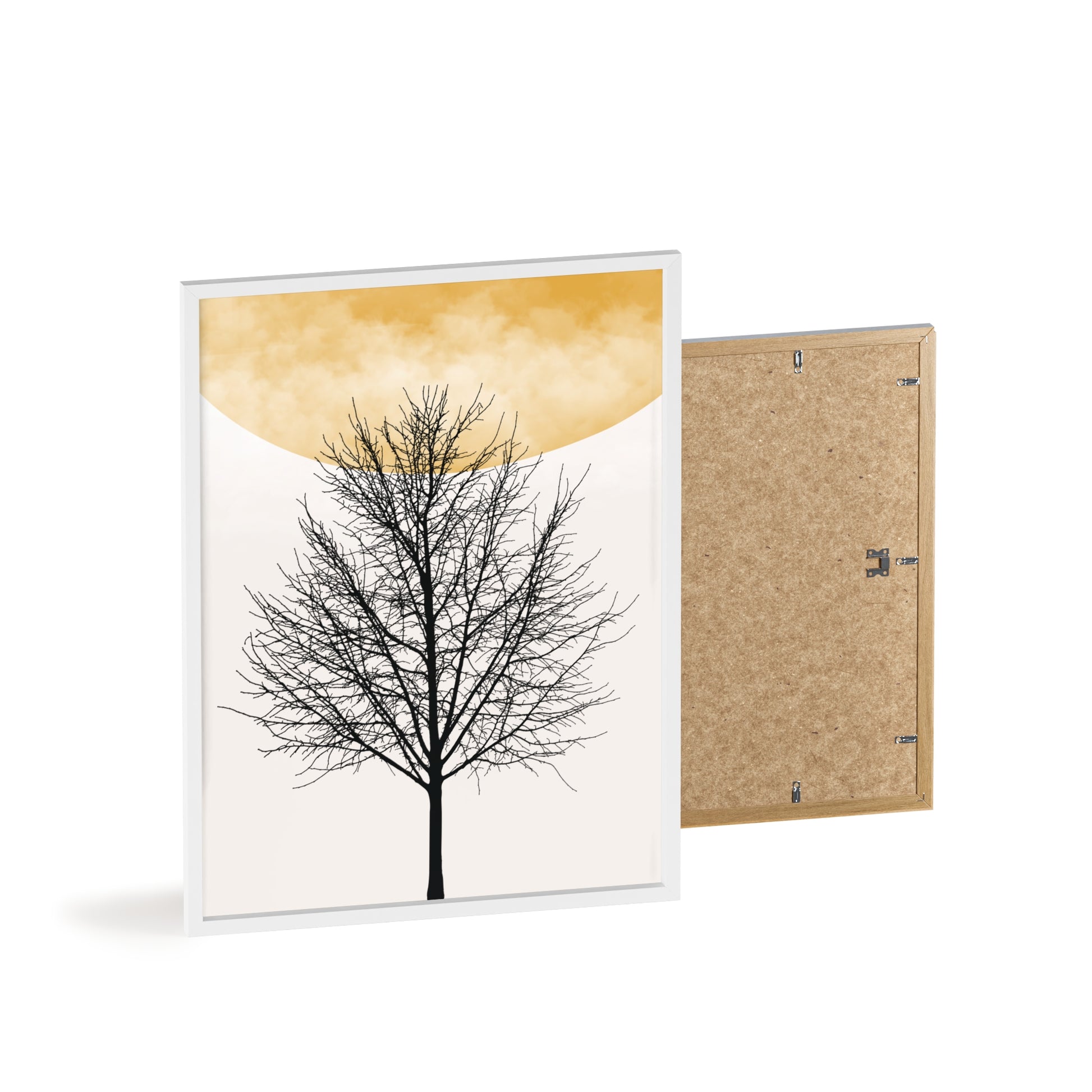 Nature-Inspired Framed Poster - Minimalist Tree Art, Wall Decor, Home Office, Gift Idea, Modern Aesthetic