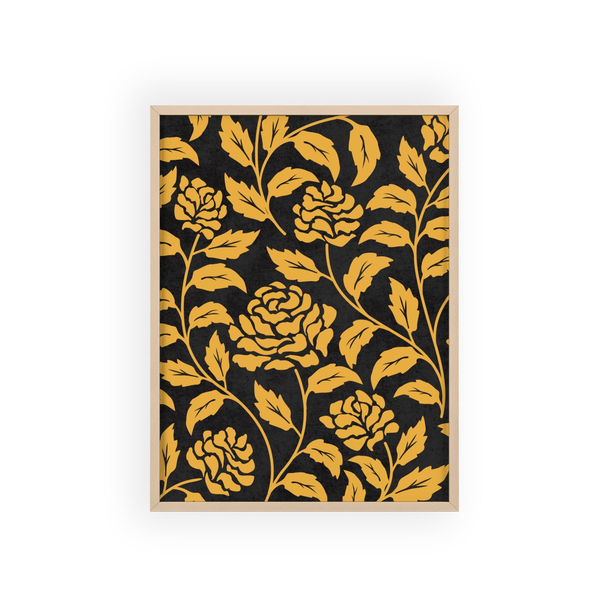 Vintage Floral Wall Art with Wooden Frame, Home Decor, Gift for Her, Room Aesthetic, Rustic Wall Art, Birthday Present