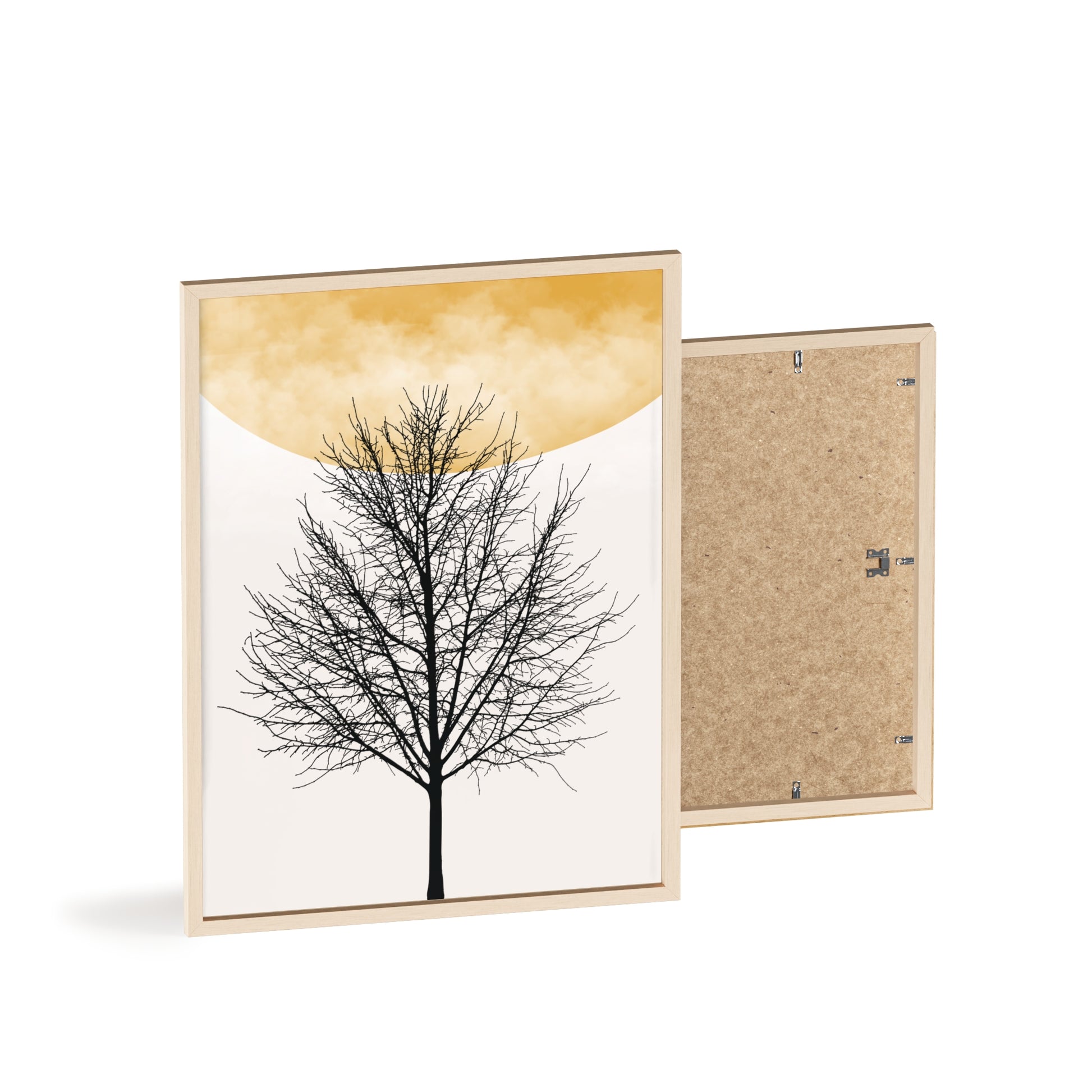 Nature-Inspired Framed Poster - Minimalist Tree Art, Wall Decor, Home Office, Gift Idea, Modern Aesthetic